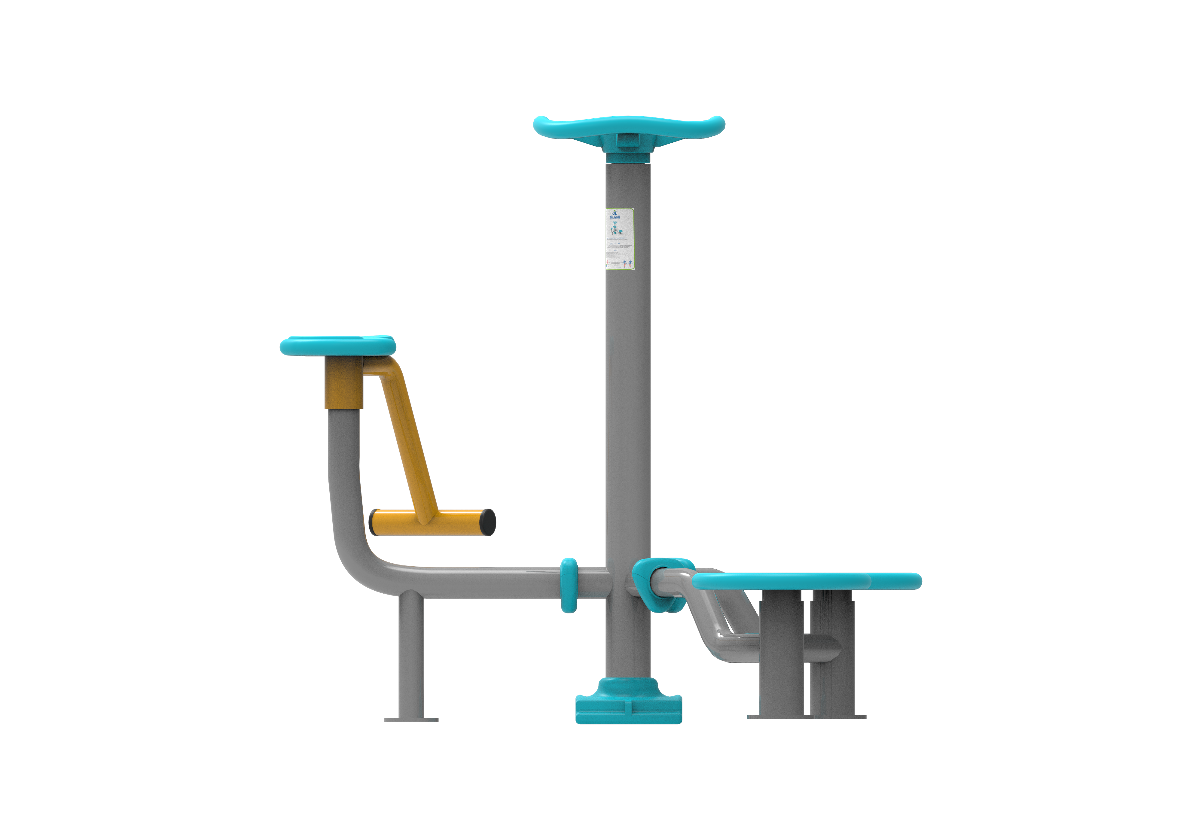 3 Lu Bel Cevirme Aleti KLF-02 | Dış Mekan Spor Aletleri | Erse Kent Mobilyaları